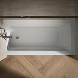 Archer 66'' x 32'' alcove Heated BubbleMassageE air bath, left drain - image 6