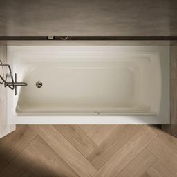 Archer 66'' x 32'' alcove Heated BubbleMassageE air bath, left drain - image 6