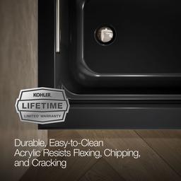 Archer 66'' x 32'' alcove Heated BubbleMassageE air bath with Bask heated surface, left drain - image 9