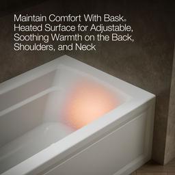Archer 66'' x 32'' alcove Heated BubbleMassageE air bath with Bask heated surface, left drain - image 7