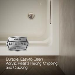 Archer 66'' x 32'' alcove Heated BubbleMassageE air bath, right drain - image 8