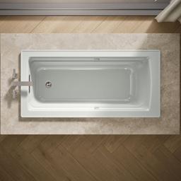 Archer 66'' x 32'' drop-in Heated BubbleMassageE air bath with Bask heated surface - image 6