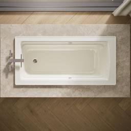 Archer 66'' x 32'' drop-in Heated BubbleMassageE air bath with Bask heated surface - image 6