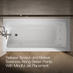 Archer 66'' x 32'' alcove heated whirlpool, left hand - image 6