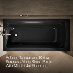 Archer 66'' x 32'' alcove heated whirlpool, left hand - image 6