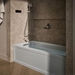 Archer 66'' x 32'' alcove heated whirlpool, left hand - image 2