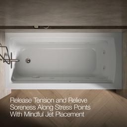 Archer 66'' x 32'' alcove heated whirlpool, left hand - image 6