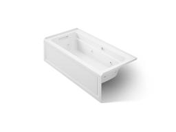 Archer 66'' x 32'' alcove whirlpool bath with Bask heated surface, left drain - image 1