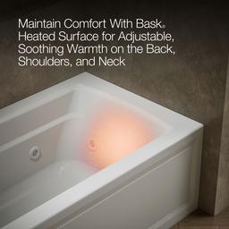 Archer 66'' x 32'' alcove whirlpool bath with Bask heated surface, left drain - image 7