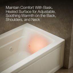 Archer 66'' x 32'' alcove whirlpool bath with Bask heated surface, left drain - image 7