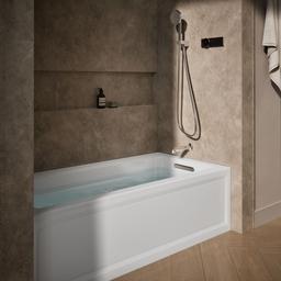 Archer 66'' x 32'' alcove whirlpool, right drain - image 2
