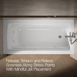 Archer 66'' x 32'' alcove whirlpool, right drain - image 6