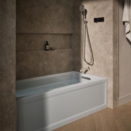 Archer 66'' x 32'' alcove whirlpool, right drain - image 2