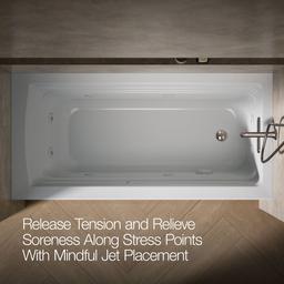 Archer 66'' x 32'' alcove whirlpool, right drain - image 6