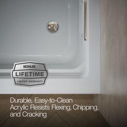 Archer 66'' x 32'' alcove whirlpool, right drain - image 7