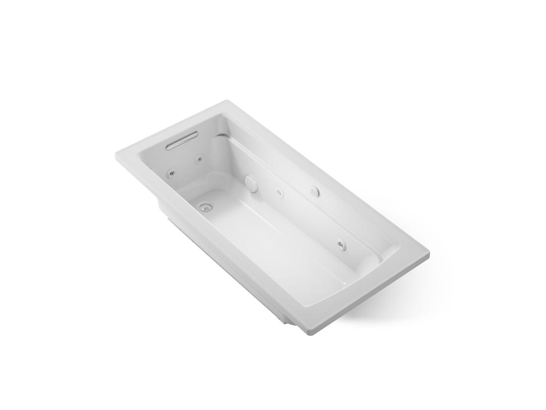 Archer 66'' x 32'' drop-in Heated BubbleMassageE air bath with whirlpool by Kohler