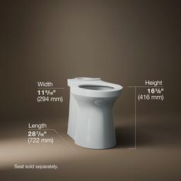 Betello Elongated toilet bowl with skirted trapway - image 3