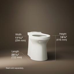 Betello Elongated toilet bowl with skirted trapway - image 3