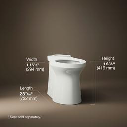 Betello Elongated toilet bowl with skirted trapway - image 3