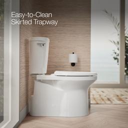 Betello Two-piece elongated toilet with skirted trapway, 1.28 gpf - image 4