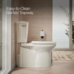 Betello ContinuousClean XT two-piece elongated toilet with skirted trapway, 1.28 gpf - image 4