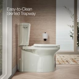 Betello Two-piece elongated toilet with skirted trapway, 1.28 gpf - image 4