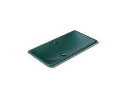 Iron Plains 30'' rectangular drop-in / undermount / vessel bathroom sink - Teal Exterior With Teal Interior - image 1