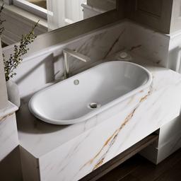 Kohler Iron Plains 33'' Oval Drop-in/undermount/vessel Bathroom Sink with Iron Black Painted... - image 2