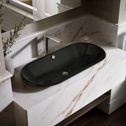 Kohler Iron Plains 33'' Oval Drop-in/undermount/vessel Bathroom Sink with Iron Black Painted... - image 2