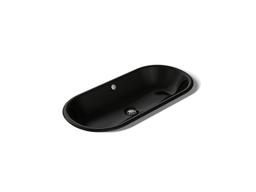 Kohler Iron Plains 33'' Oval Drop-in/undermount/vessel Bathroom Sink with Iron Black Painted... - image 1