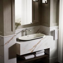 Kohler Iron Plains 33'' Oval Drop-in/undermount/vessel Bathroom Sink with Iron Black Painted... - image 4