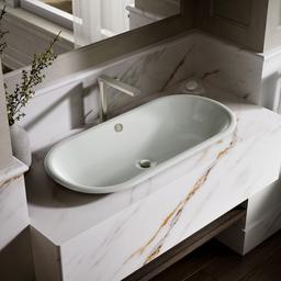 Kohler Iron Plains 33'' Oval Drop-in/undermount/vessel Bathroom Sink with Iron Black Painted... - image 2