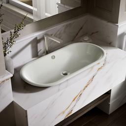 Kohler Iron Plains 33'' Oval Drop-in/undermount/vessel Bathroom Sink with Iron Black Painted... - image 2