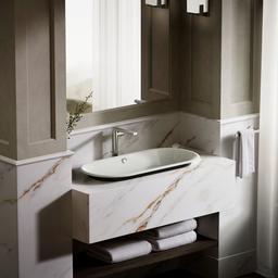 Kohler Iron Plains 33'' Oval Drop-in/undermount/vessel Bathroom Sink with Iron Black Painted... - image 4