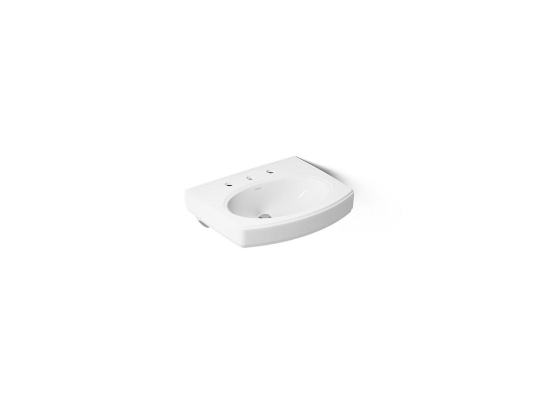 Kohler Pinoir 22'' Oval Wall-mount Bathroom Sink - White by Kohler