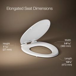 Ridgewood Quiet-CloseE elongated toilet seat - image 3