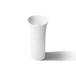 VeilE 16'' pedestal bathroom sink, no overflow - image 12