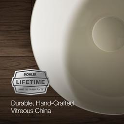 VeilE 16'' round vessel bathroom sink or pedestal sink basin - image 10