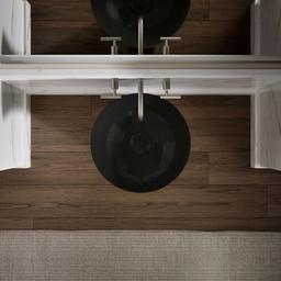 VeilE 16'' round vessel bathroom sink or pedestal sink basin, no overflow - image 9