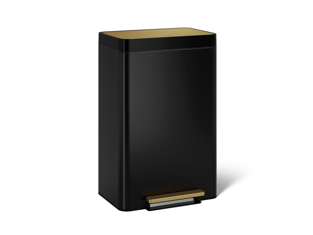 13-gallon stainless steel step trash can by Kohler