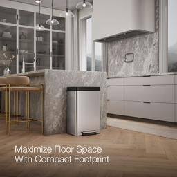 13-gallon stainless steel step trash can - image 10