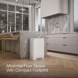 13-gallon stainless steel step trash can - image 10