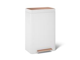 13-gallon stainless steel step trash can - image 1