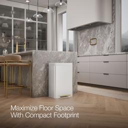 13-gallon stainless steel step trash can - image 10