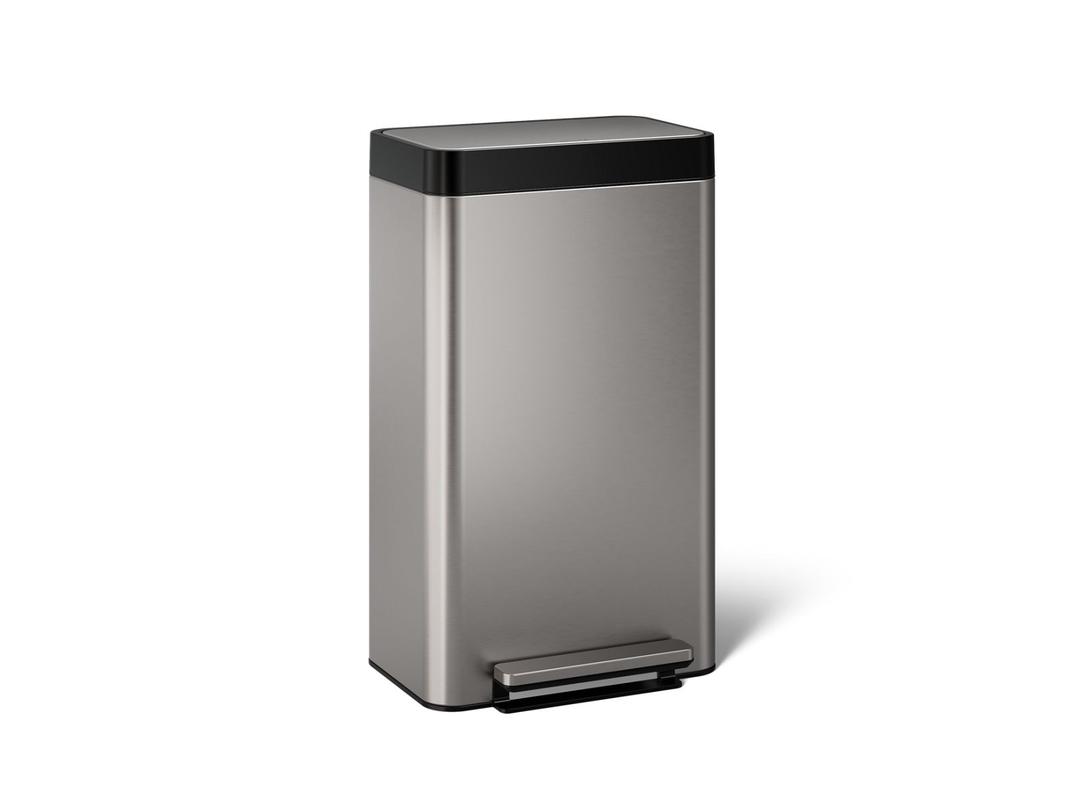 8-gallon loft stainless steel step trash can by Kohler