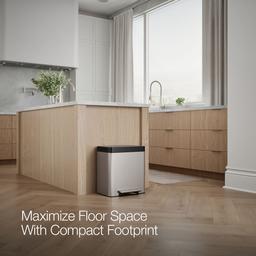 8-gallon stainless steel step trash can - image 10