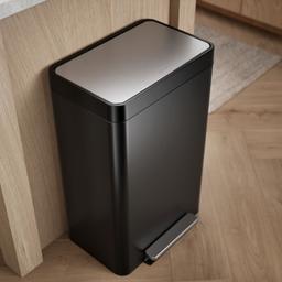 Dual-compartment step trash can - image 7