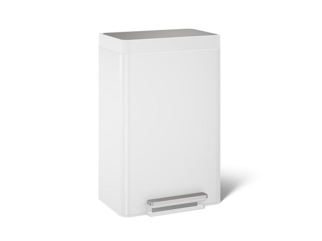 Dual-compartment step trash can by Kohler