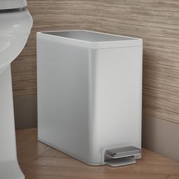 2.5-gallon slim step trash can - image 2