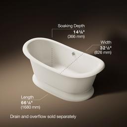 ArtifactsE 66-1/4'' x 32-1/2'' freestanding bath - image 3